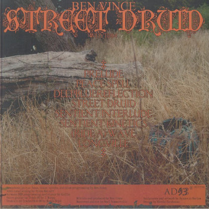 Ben Vince – Street Druid (LP, AD 93, 2026) Back Cover