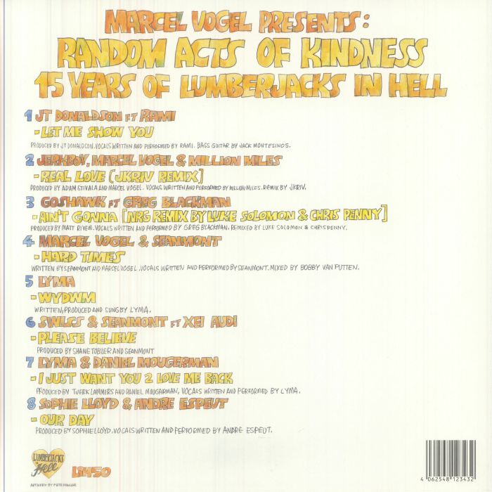 Various – Random Acts Of Kindness (2x12", Lumberjacks In Hell, 2026) Back Cover