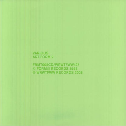 Various – Art Form 2 (2xLP, We Release Whatever The Fuck We Want Records, 2026) Front Cover