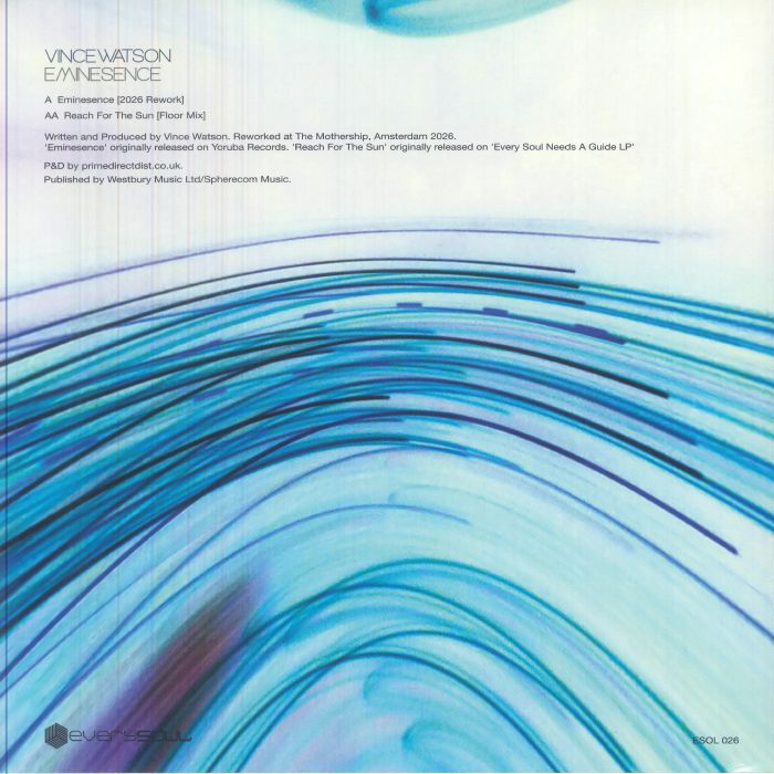 Vince Watson – Eminesence (12", Everysoul, 2026) Back Cover
