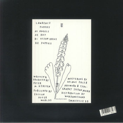 Lawrence – Poppies (12", Smallville Records, 2026) Back Cover