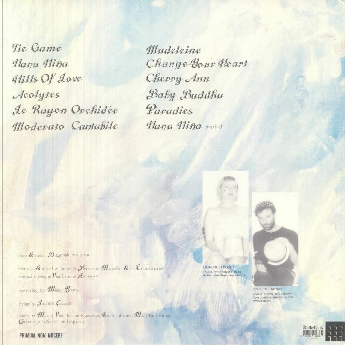 Diagonale Des Yeux – Madeleine (LP, Knekelhuis, 2026) Back Cover
