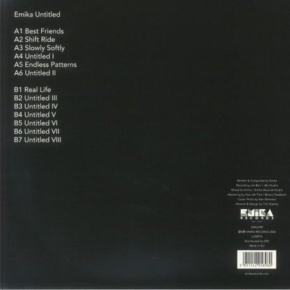 Emika – Untitled (LP, Orange, Emika Records, 2026) Back Cover