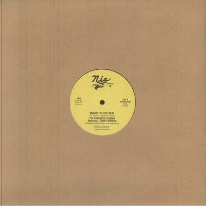 The Fantastic Aleems Featuring Corky Hodges – Movin' To The Beat (12", Yellow, NIA Records, 2026) Back Cover