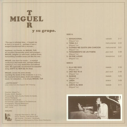 Miguel Tur – Junto Al Mar (LP, Gold Galaxy, Déjà vu Kid Records, 2026) Back Cover