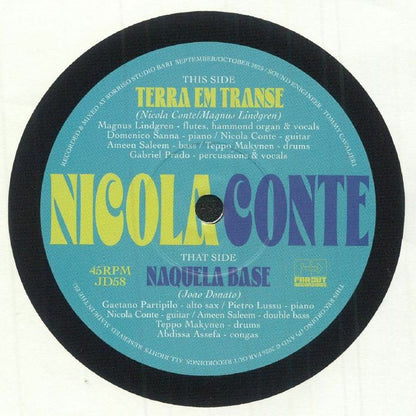 Nicola Conte – Terra Em Trasse / Naquela Base (7", Far Out Recordings, 2026) Front Cover