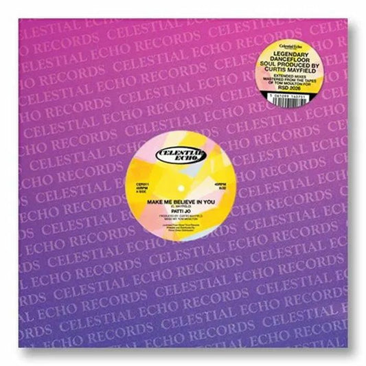Patti Jo – Make Me Believe In You  / Ain't No Love Lost (12", Celestial Echo, 2026) Front Cover