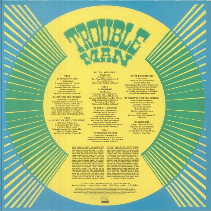 Troubleman – Time Out Of Mind (2x12", Green, Far Out Recordings, 2026) Back Cover