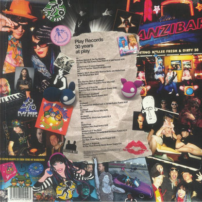 Various – Play Records 30 Years At Play (2xLP, Transparant Yellow, Play Records, 2026) Back Cover