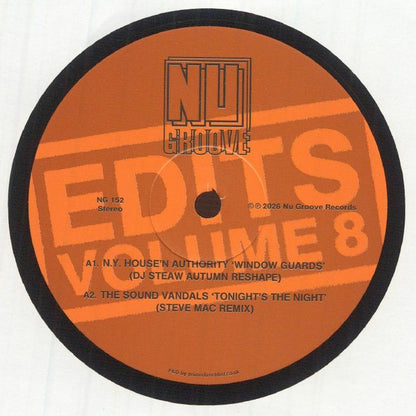 Ny HOUSE'N Authority / The Sound Vandals / The Utopia Project – Nu Groove Edits Vol 8 (12", Nu Groove, 2026) Front Cover