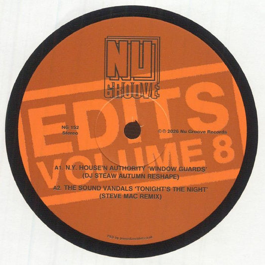 Various – Edits Volume 8 (12", Nu Groove Records, 2026) Front Cover