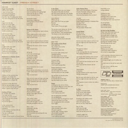 Market East – French Street (LP, Paisley Peach, Eraserhood Sound, 2026) Back Cover