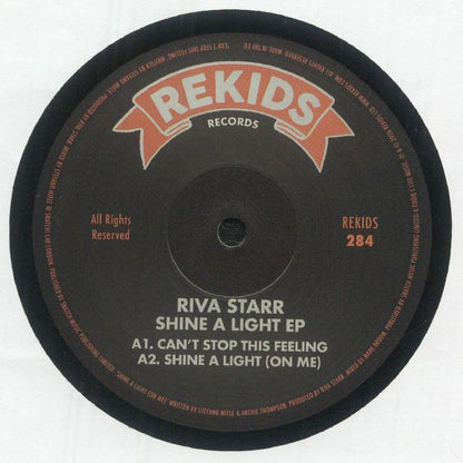 Riva Starr – Shine A Light EP (12", Rekids, 2026) Front Cover