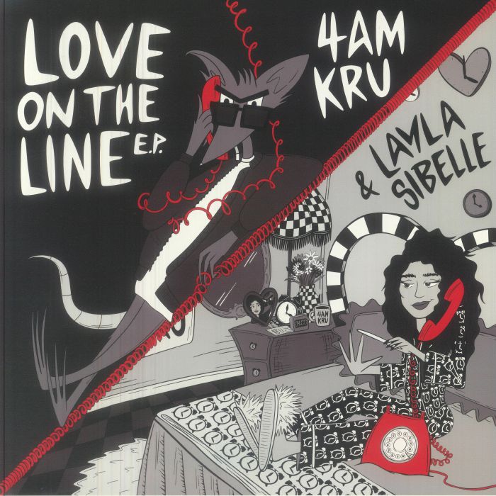 4am Kru Layla Sibelle – Love On The Line E.P. (12", Embrace The Real Records, 2026) Front Cover
