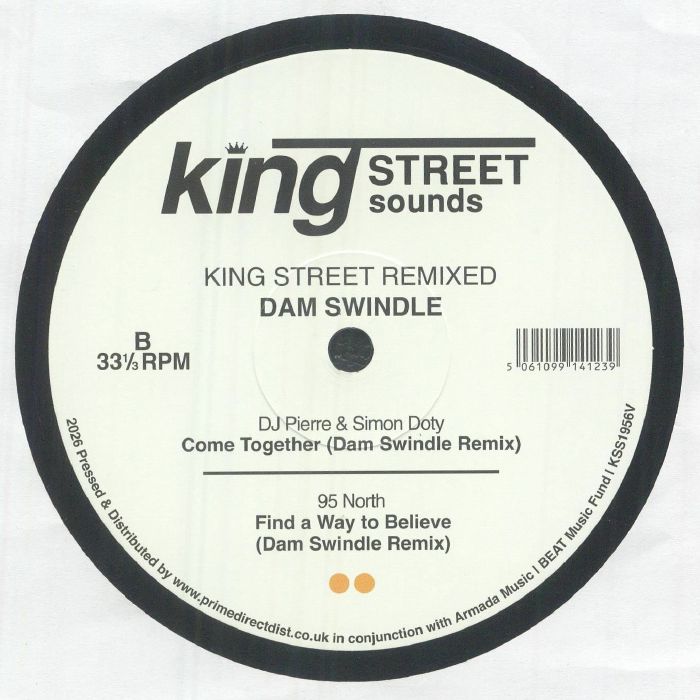 Dam Swindle – King Street Remixed (12", BPM King Street Sounds, 2026) Back Cover