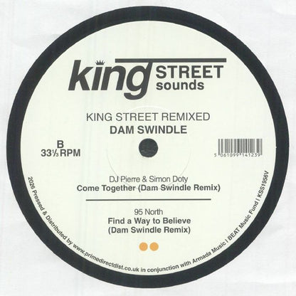 Dam Swindle – King Street Remixed (12", BPM King Street Sounds, 2026) Back Cover