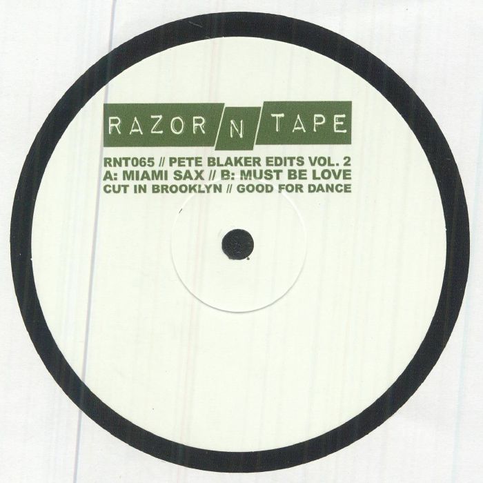 Pete Blaker – Pete Blaker Edits Vol. 2 (12", 180g, Razor-N-Tape, 2026) Front Cover