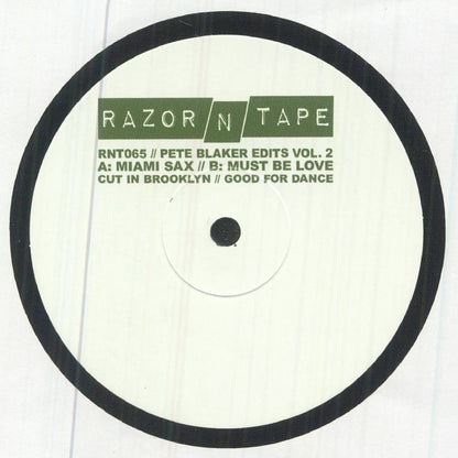 Pete Blaker – Pete Blaker Edits Vol. 2 (12", 180g, Razor-N-Tape, 2026) Front Cover