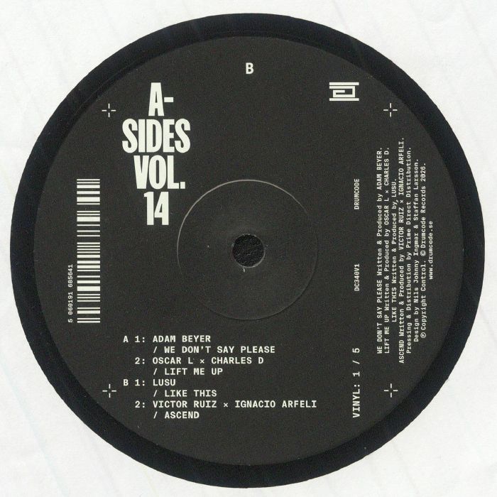 Various – A-Sides Vol.14 - V1 (12", Drumcode, 2026) Back Cover