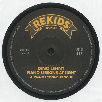 Dino Lenny – Piano Lessons At Eight (12", REKIDS, 2026) Front Cover