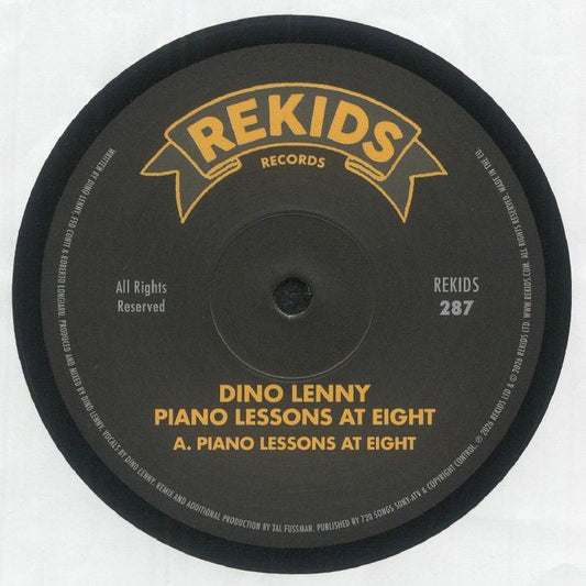 Dino Lenny – Piano Lessons At Eight (12", REKIDS, 2026) Front Cover