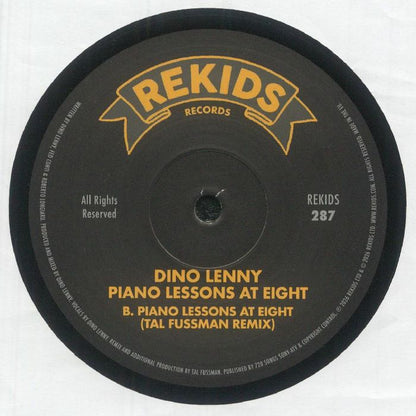 Dino Lenny – Piano Lessons At Eight (12", REKIDS, 2026) Back Cover