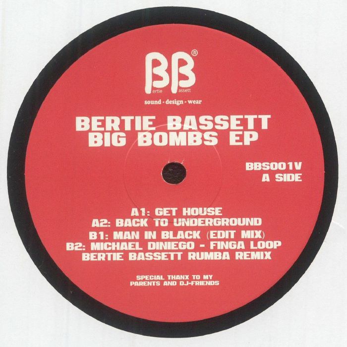 Bertie Bassett – Big Bombs EP (12", Bertie Bassett, 2026) Front Cover