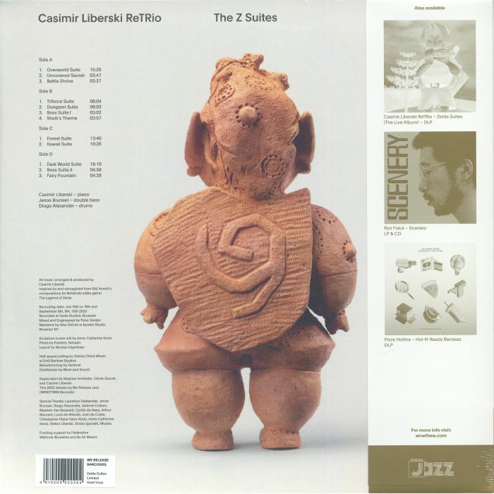 Casimir Liberski ReTRio – The Z Suites (2xLP, 180g, Gold, We Release Jazz, 2026) Back Cover