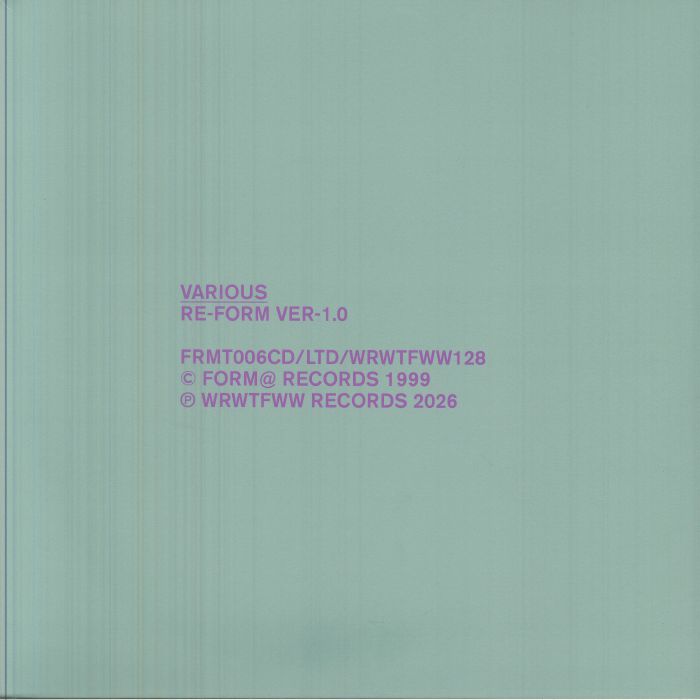 Various – Re-Form Ver-1.0 (2xLP, We Release Whatever The Fuck We Want Records, 2026) Front Cover