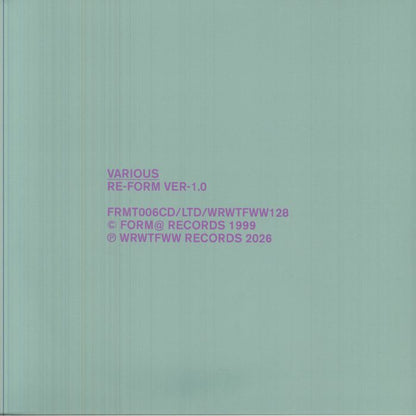 Various – Re-Form Ver-1.0 (2xLP, We Release Whatever The Fuck We Want Records, 2026) Front Cover
