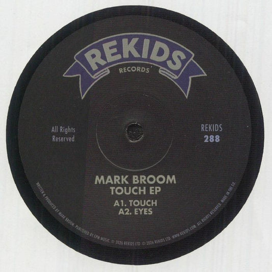 Mark Broom – Touch EP (12", Rekids, 2026) Front Cover