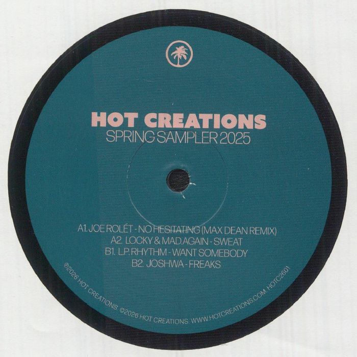 Various – Hot Creations Spring Sampler 2026 (12", Hot Creations, 2026) Back Cover