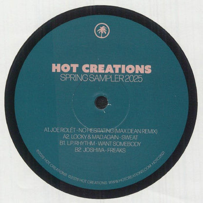 Various – Hot Creations Spring Sampler 2026 (12", Hot Creations, 2026) Back Cover