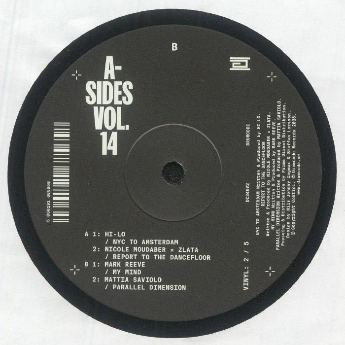 Various – A-Sides Vol.14 - V2 (12", Drumcode, 2026) Back Cover