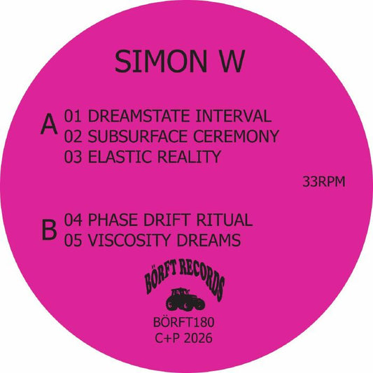 Simon W – Dreamstate Interval (12", Börft Records, 2026) Front Cover