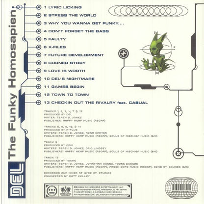 Del The Funky Homosapien – Future Development (2xLP, Blue Green Marbled, Rhymesayers Entertainment, 2026) Back Cover