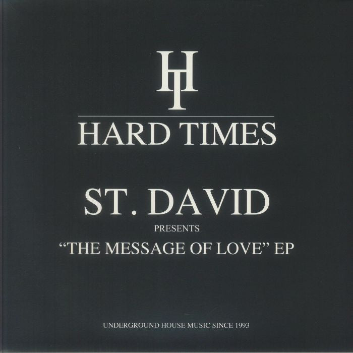 St. David – Message Of Love EP (12", Hard Times, 2026) Front Cover