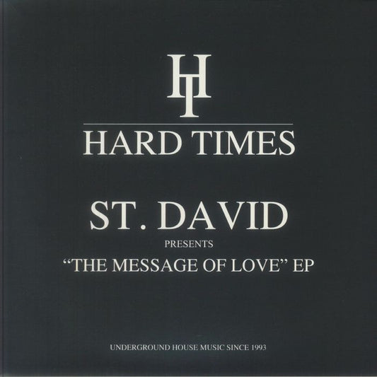 St David – Message Of Love EP (12", Hard Times, 2026) Front Cover