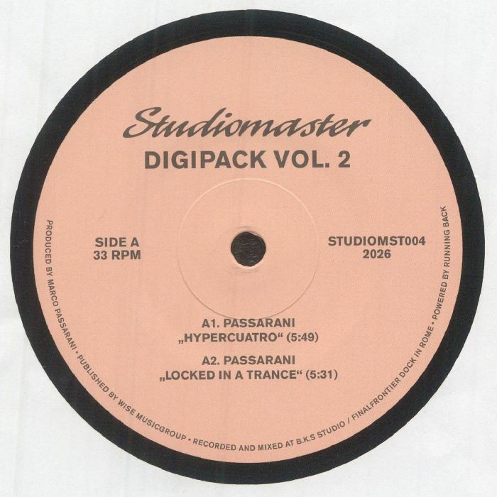 Passarani Analog Fingerprints PSS2099 – Digipack Vol. 2 (12", Studiomaster, 2026) Front Cover