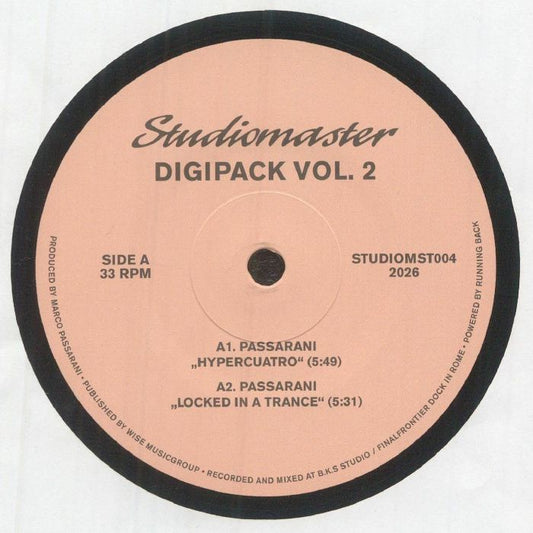 Passarani Analog Fingerprints PSS2099 – Digipack Vol. 2 (12", Studiomaster, 2026) Front Cover