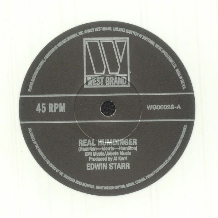 Edwin Starr / Edwin Starr feat. The Fantastic Four – Real Humdinger (7", White, West Grand, 2026) Front Cover