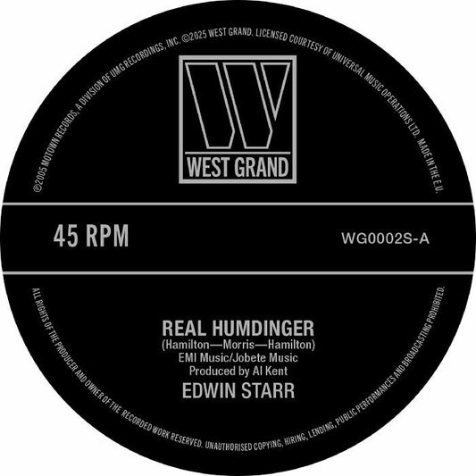 Edwin Starr / Edwin Starr feat. The Fantastic Four – Real Humdinger (7", White, West Grand, 2026) Front Cover
