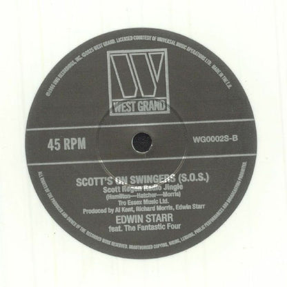 Edwin Starr / Edwin Starr feat. The Fantastic Four – Real Humdinger (7", White, West Grand, 2026) Back Cover