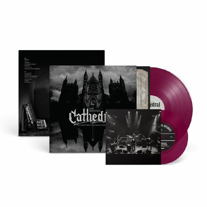 John Carpenter , Cody Carpenter , And Daniel Davies – John Carpenter's Cathedral (LP+7", Amethyst, Sacred Bones Records, 2026) Front Cover