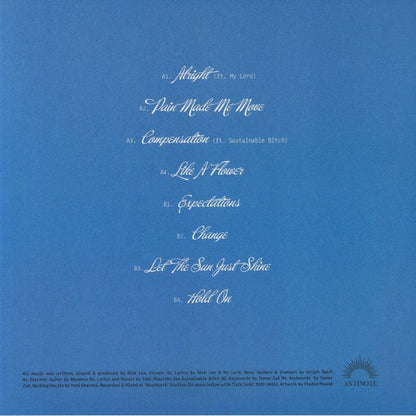 Alek Lee – Like A Flower (LP, Milky Pink Splatter, Antinote, 2026) Back Cover
