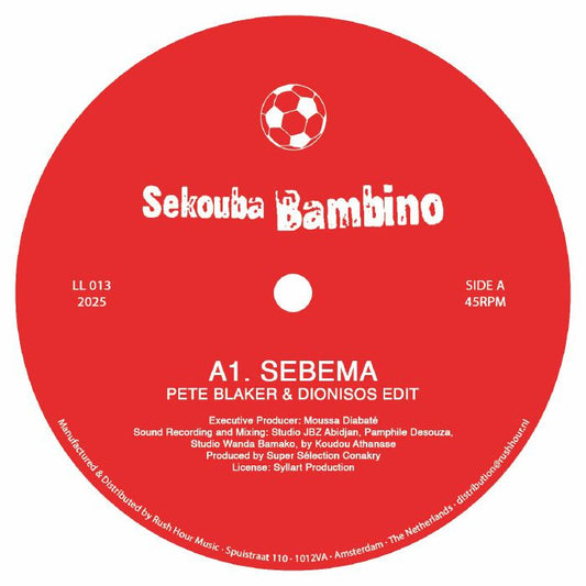 Sekouba Bambino – Sebema (Pete Blaker & Dionisos Edit) (12", LL Series, 2025) Front Cover
