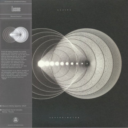 Lusine – Sensorimotor (2x12", Clear with Black &White Splatter, Ghostly International, 2026) Front Cover