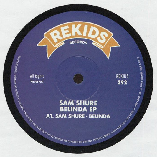 Sam Shure – Belinda EP (12", REKIDS, 2026) Front Cover