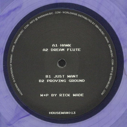Rick Wade – The Stalwart (12", Transparent purple, Housewax, 2026) Back Cover