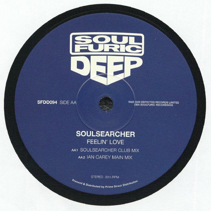 Soulsearcher – Feelin' Love (12", Soulfuric Deep, 2026) Back Cover